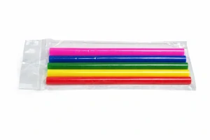 QiiM barevné tavné tyčinky do tavné pistole 7 mm 180 mm, mix barev 5 ks