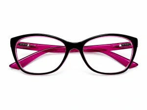 Dioptrické brýle JingGlass DE LUXE TL8822 Flexi, růžové, plastové, (+3,00 dioptrie), dámské