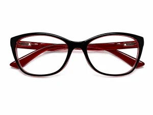 Dioptrické brýle JingGlass DE LUXE TL8822 Flexi, červené, plastové, (+2,50 dioptrie), dámské
